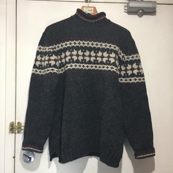 VINTAGE EDDIE BAUER KNITTED WOOL SWEATERS SIZE M - Picture 4 of 6